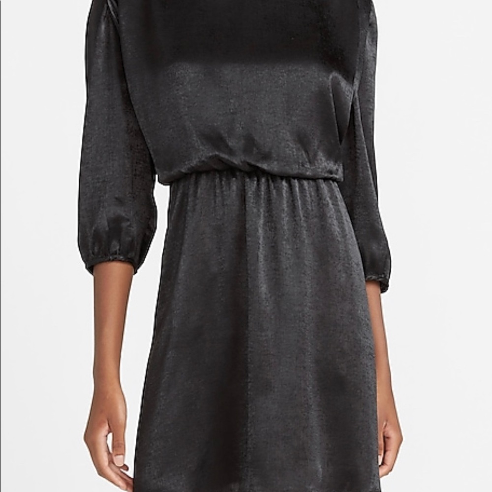 Express Black satin dress